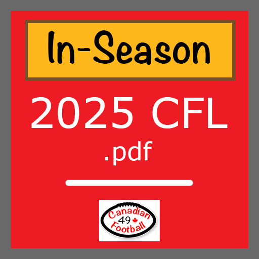 2025 CFL In-Season Play Along