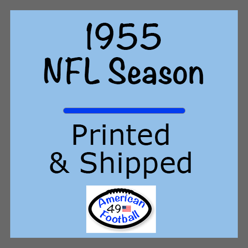 NFL Seasons Printed