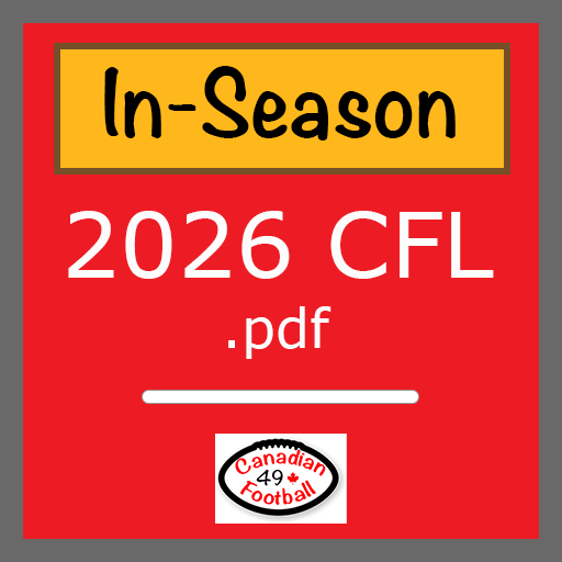 2026 CFL In-Season Play Along