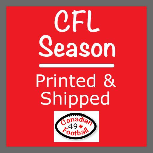 CFL Seasons Printed