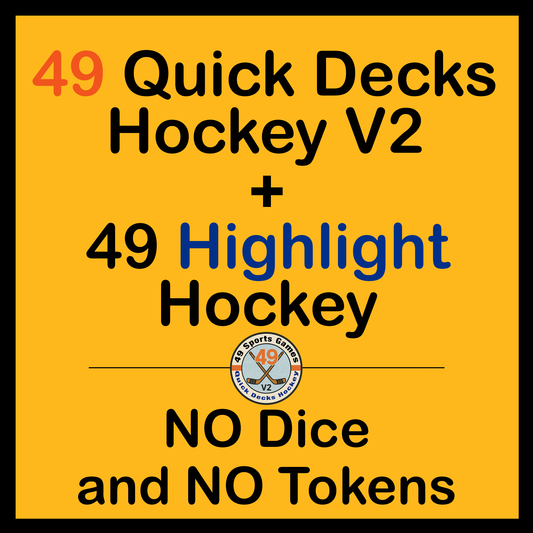 49 Quick Decks V2 + Highlights Hockey (NO Dice and Tokens)