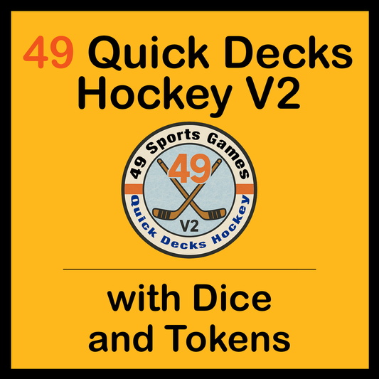 49 Quick Decks Hockey V2 with Dice and Tokens